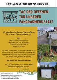 Tag der offenen T&uuml;re Fahrradwerkstatt